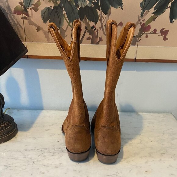 Old Gringo Boots Womens Size 7 Brown Suede Leather Western Cowboy Pointed Toe - Picture 3 of 6